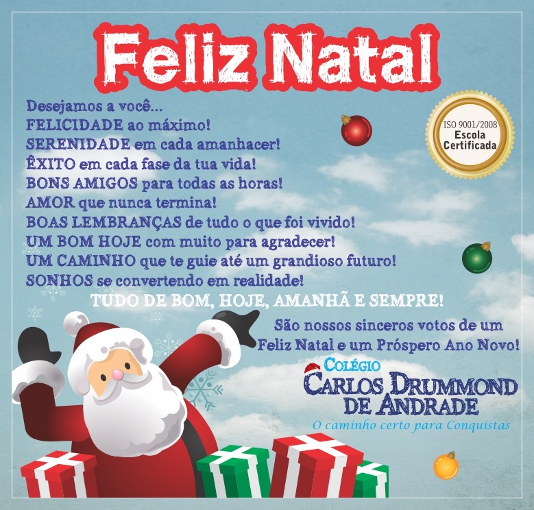FELIZ NATAL – CCDA – Colégio Carlos Drummond de Andrade